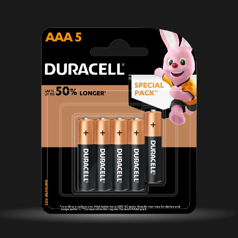 Duracell Alkaline AAA Batteries, pack of 5 - Image 4