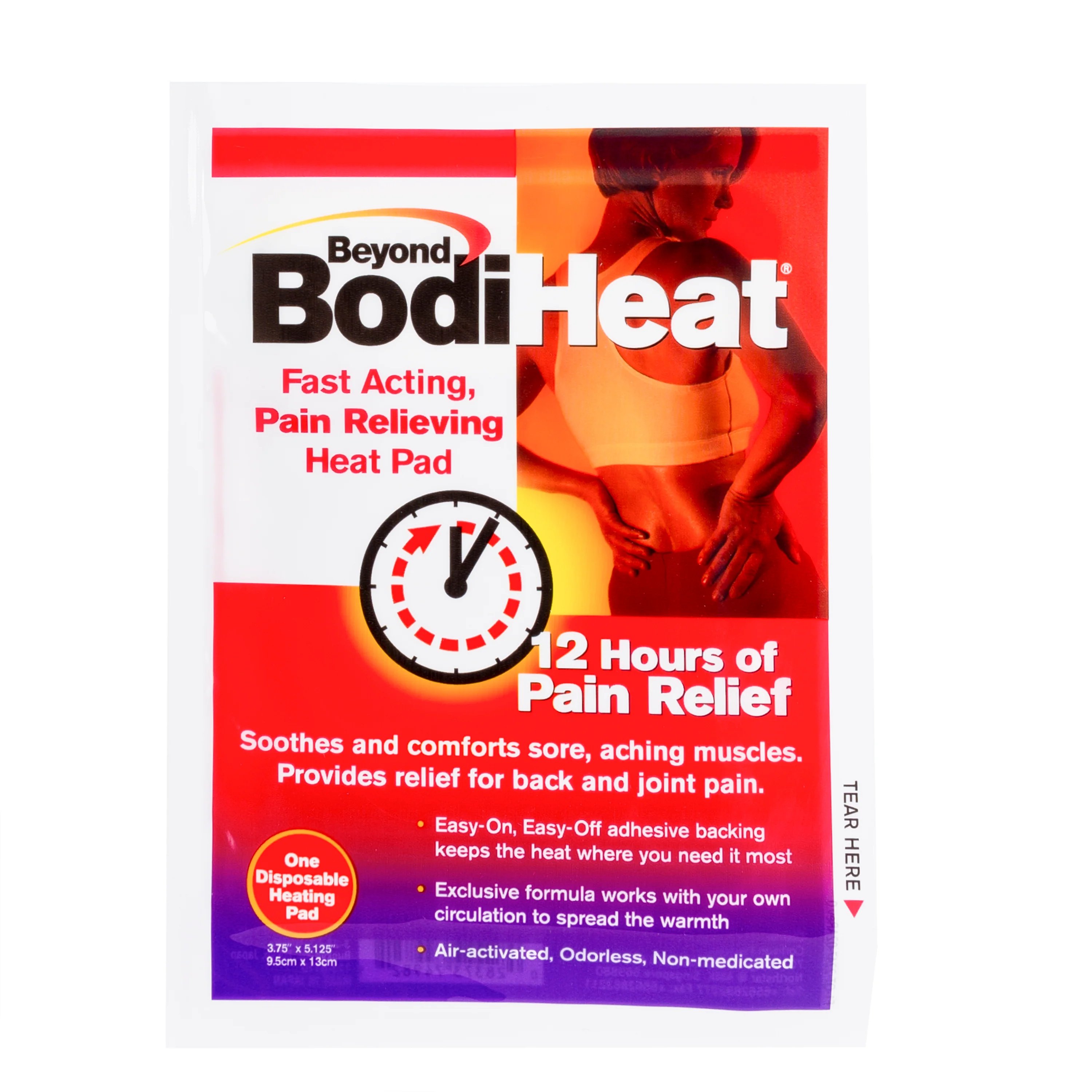 BodiHeat Fast Acting Pain Relieving Heat Pad 1s - Image 2