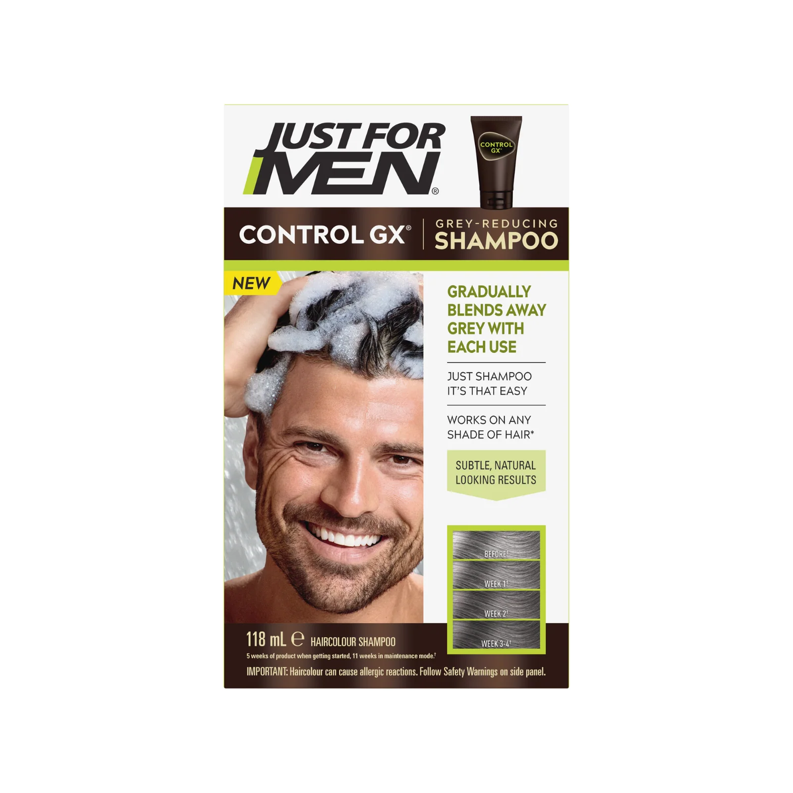 Just For Men Control GX® Grey-Reducing Shampoo 118ml - Image 3