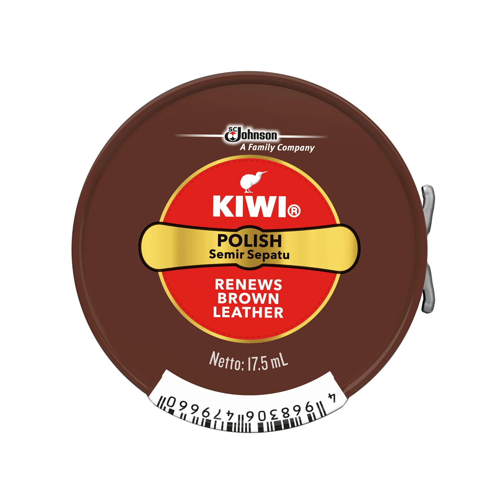 KIWI Paste Shoe Polish Brown 17.5ml