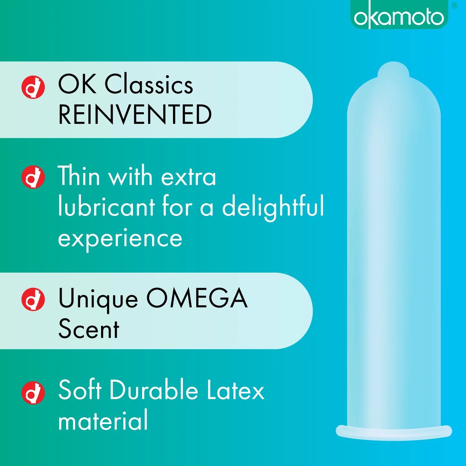 OK Ultra Thin Condoms 10s - Image 3